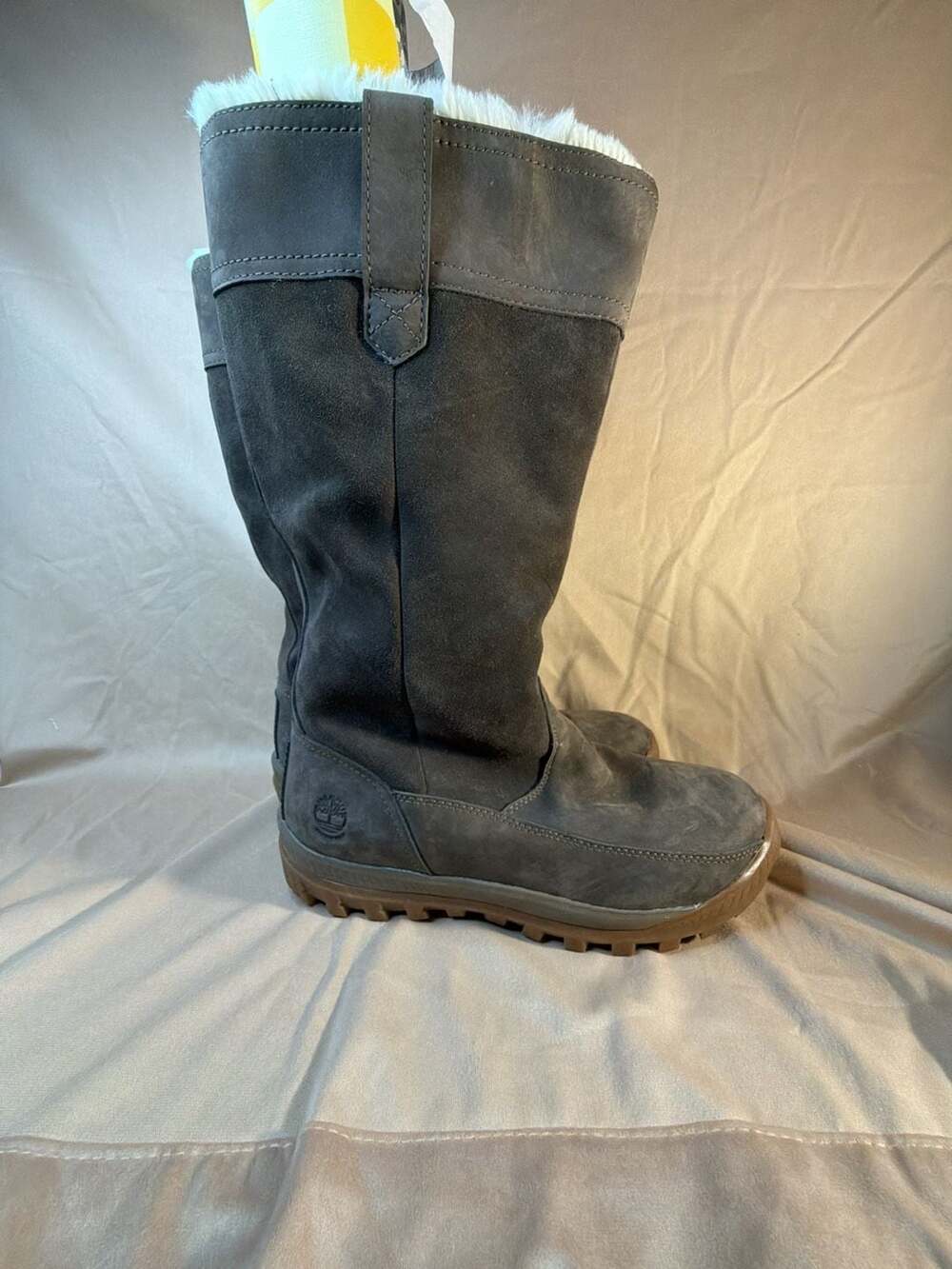 Timberland Women’s Mt. Hayes Tall Waterproof Pull-On Boots Gray 10